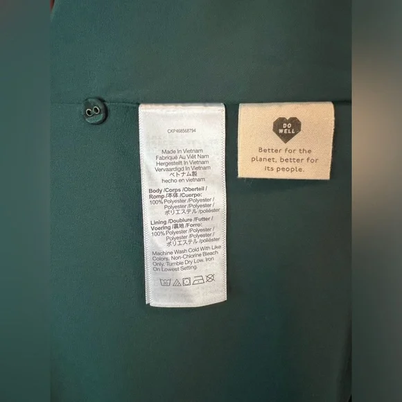 NWT Madewell Long-Sleeve Cutout Midi Dress - Medium Emerald Green - Picture 12 of 15